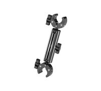 Action Camera Selfie Stick Mounting Bracket for Outdoor Adventures with Double Head Clamp Selfie Stick Holder
