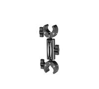 Action Camera Selfie Stick Mounting Bracket for Outdoor Adventures with Double Head Clamp Selfie Stick Holder