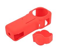 Action Camera Silicone Case, Shockproof, Accurate Hole Position, Obvious Differentiation, Panoramic Camera Silicone Case, Reduce Damage to Electronic Devices (Red)