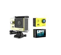 Action Camera Sports Camera Wireless WiFi Mini Smart High-Definition Outdoor Waterproof Camera 4K Sports DV Time Lapse (Color : Yellow Size : Medium)