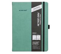 Action Day 2026 Weekly Planner - Effective Planning System to Increase Productivity,To-Do List,Weekly Goals,Projects,Teamwork,Daily Diary,Yearly & Monthly overview, Notes Pages (Green, 7x9 Inch)