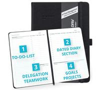 Action Day Academic Weekly Planner 2024 2025 - Black 7x9