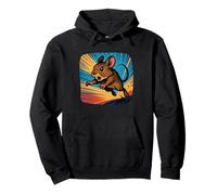 Action Degu Comic Jump Speed Graphic Pullover Hoodie