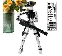 Action Figure - 13.5cm Mechanical Jointed Craft, Engaging Visual Appeal | PP Multi Jointed Movable Toy with Movability, Movable Robot Toy for Desk Shelf Family Teen Kids Friends Activities