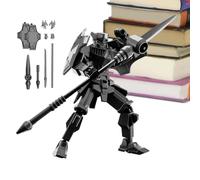 Action Figure Model - 4x13cm Movable Joint Robot Figure | 3D Printed Articulated Doll | ABS Assembly Toy With Full Body Mechanical Joints | Transforming Mecħa Warrіor Design