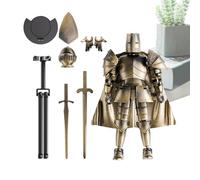 Action Figure Model - Medieval Action Figures | Medieval Robot Figure | Multi-Armored Warrior Full Body Statue | Flexible Collectible with 360 Degree Rotating Head