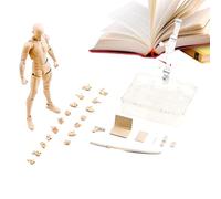 Action Figure Model Set - Sketching Drawing Doll Mannequin Model | PVC Poseable Action Figure For Artists With Base - Perfect For Photography Props, Painting, Desktop Decoration & Anatomy Reference Fo