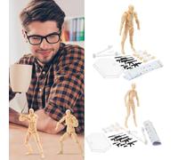 Action Figure - Movable Joint Action Figures - PVC Blank Action Figure - Figure Model Human Art Mannequin, Skin Color Poseable Figure, Painting Sketching Drawing Figure Model For Artist