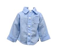 Action Figure Shirt for 1/12 Scale Accessories Doll Clothing Outfit Tailored From Cloth Suitable for Display Customization Collection, Blue