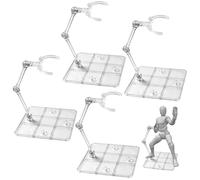Action Figure Stands, 4-Pack Figure Stands for Gundam and Action Figures, Secure Display Solution with 9.5x7.3 cm Base, Versatile Support for Collectors, Enhanced Stability for Dynamic Poses