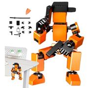 Action Figure - Versatile Unique Movable Robot Action Figure, Changeable Flexible 3D Printed Actions Figures Set, Desktop Decorations, For Painting, Friends, Photography Props, Desktop Decoration