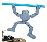 Action Figures - Blue Durable PVC Cybernetic Soldier, Action Figure Toy, Flexible Limbs Posable Statuette | Professional Series Science Fiction Character Design For Shelf Bookcase Display Cabinet