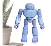 Action Figures - Blue Durable PVC Cybernetic Soldier Toy Action Figure Posable Statuette With Flexible Limbs | Professional Series Sci-Fi Character Design
