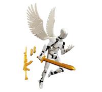 Action Figures Statue - Posable Multi-Jointed Play Joy, 3D Printed Articulated Body, 13.7cm Height + Full Range Motion, Durable Synthetic Polymer Build - For Desktop Display & Creative Kids