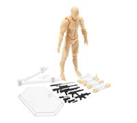 Action Mannequin Drawing - Adjustable Movement Figure, Synthetic Polymer Construction, Reference Aid For Flexible Human Including Support Stand | Illustration Sculpting Ca