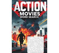 Action Movie Word Search Puzzle Book: Word Searches with Easy to Read Print about Action movies, pop culture references, and more | 6x9 inches, 110 ... gift for Vacations, Holidays and Free Times