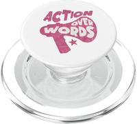 Action Over Words Inspirational Quote PopSockets PopGrip for MagSafe