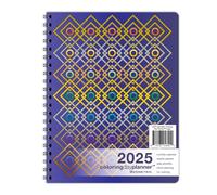Action Publishing Coloring Day Planner · 2025 Geometric · Daily and Weekly Scheduling and Goal Planning, with Lines, Shapes and Pattern Coloring Pages· Jan - Dec (8.5 x 11 inches)