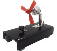 Action-Reaction Force Wind-Powered Cart Reaction Propeller Air Propulsion Physics Experiment Kit for Science Labs