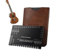 Action Ruler - Precision Guitar Measuring Tool, Metric & Imperial Scales, Adjustable Neck & Nut Setup, Fret Crowning & Tremolo Maintenance, Top Performance Guitar Accessory for Luthiers