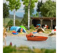 Action Set : Moving boat on a lake - HO/OO Gauge Busch 5480