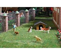 Action Set : Retrieving game with dogs - HO/OO Gauge Busch 7896
