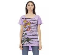 Action Short Sleeve T-Shirt - female - Trussardi - T-Shirts - Purple - L - Tops L