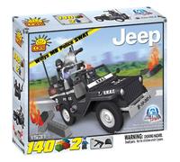Action Town 140 Piece Willys MB Jeep Police SWAT Car Set Collectable Gift Toy