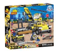 Action Town 330 Piece Construction Crane and Forklift Set Collectable Gift Toy