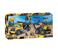 Action Town 500 Piece Construction Dumper and Digger Set Collectable Gift Toy