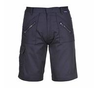 Portwest S889 Elasticated Action Workwear Safety Shorts Navy, 4XL