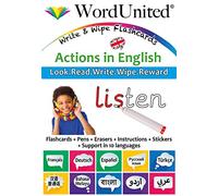 Actions in English - Write & Wipe Flashcards