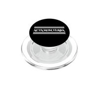 Actions Not Words Motivational Latin Saying PopSockets PopGrip for MagSafe