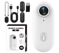 ActionSnap - 4K Thumb Action Camera, 2025 New Upgrade ActionSnap 4k Uhd Sports Action Camera, 4K/170° Ultra-Wide Angle, Wearable Video Recording, for Video Recording (White 4K,128G Simple)