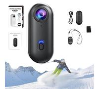 ActionSnap-Thumb Action Camera, Treklon-Treklon 4s Body Cameras, HD 1080p/4K Mini Wearable Action Body, Wearable POV Cam with 170° Wide Angle for Cycling, Skiing,Diving (Black 1080P,64G)
