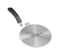 ACTIV CUISINE 5.5 Inch Heat Diffuser Stainless Steel Induction Adapter Plate Removable Handle Coffee Milk Cookware Induction Hob Heat Cooking Diffuser for Electric Stove
