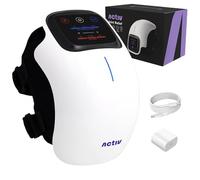 Activ Joint Relief Knee Massager (White) with Infrared Heat, Red Light & Vibration Massage Therapy, Relax Tight Muscles, Includes Adapter, Adjustable Straps, Portable