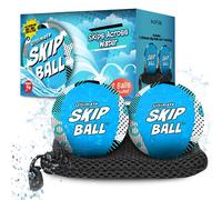 Activ Life 2 Pack Ultimate Skip Ball, Summer Toy for Kids, Beach Games, Birthday Gifts for Teens, Adult and Family, Swimming Pool Diving Toys Water Balls (Blue Spots)