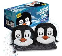 Activ Life Animal Skip Balls (2 Pack) Penguin Gifts Penguins Toy, Easter Basket Stuffers, Swimming Ball Pool Toys for Kids and Teens, Fun Water Beach Summer Games