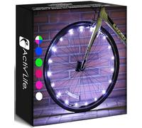 Activ Life Bike Lights - LED Bicycle Lights for Wheels & Tire Spokes, Fits Kids & Adult Bikes, Summer Fun Accessories & Gifts for Kids & Teens, 1 Pack (1 Wheel), White
