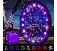 Activ Life Bike Wheel Lights, LED Bicycle Wheel Lights for Bike Wheels & Tire Spokes, Fits Both Kids and Adult Bikes, Summer Fun Accessories & Gifts for Kids & Teens, 1 Pack (1 Wheel), Purple