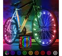 Activ Life LED Bike Wheel Lights: Light Up Your Summer Adventures, 100% Brighter & Visible from All Angles for Ultimate Safety and Style - Batteries Included, Great Gift, 2-Tire Pack, Color Changing
