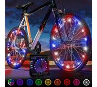 Activ Life LED Bike Wheel Lights: Light Up Your Summer Adventures, 100% Brighter & Visible from All Angles for Ultimate Safety and Style - Batteries Included, Great Gift, 2-Tire Pack, Patriotic