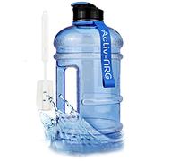 Activ-NRG 2.2 Litre Water Bottle XL Jug BPA Free, Flip Cap, Perfect for Gym, Sports, Outdoor, Recommended Daily Intake (Blue)