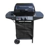 Activa Black Gas Lava Stone Grill 5.5 kW + Side Burner 2.5 kW, New