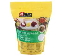 Activa Flower Drying Art Silica Gel, 4lb (1.81g) | Dry & Preserve Flowers with Confidence, Microwaveable & Reusable