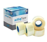Activatape Light - Adhesive Tape 48mm x 150M - Brown/Clear Strong, Secure and Sticky Seal for your Boxes (Clear)