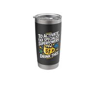 Activate Tax Specialist Superpowers Drink This, Bookkeeper Stainless Steel Insulated Tumbler