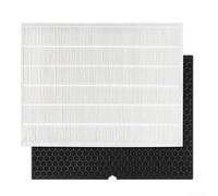 Activated Carbon Air Purifier Filter Compatible with 5500-2 and 116130 Models, 320x414mm Replacement Part for Home Office Efficient Removal, White/Black