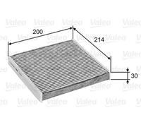 Activated Carbon Cabin Air Filter VALEO Fits FORD Transit Bus Box 2006-